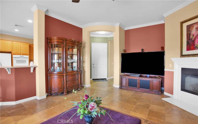 Living Room with Fireplace