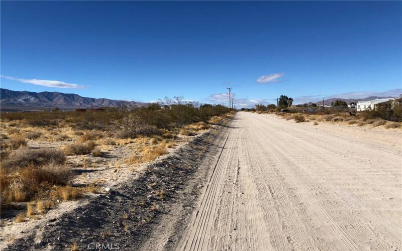 View looking west on Mojave Street.