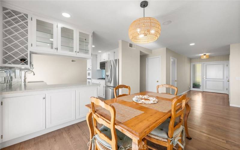 Dining area with ocean views