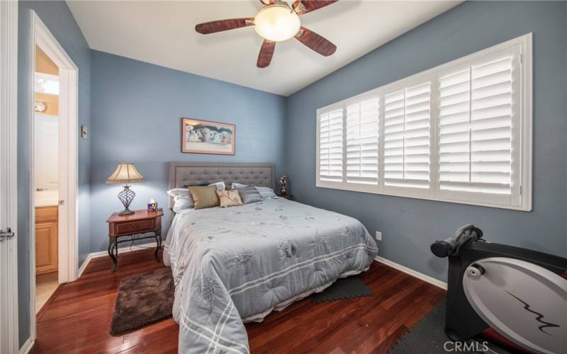 Second bedroom with private bathroom.