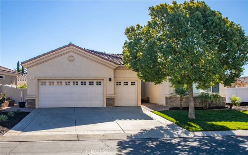 Two Car Garage with the adjacent Golf Cart Garage!!