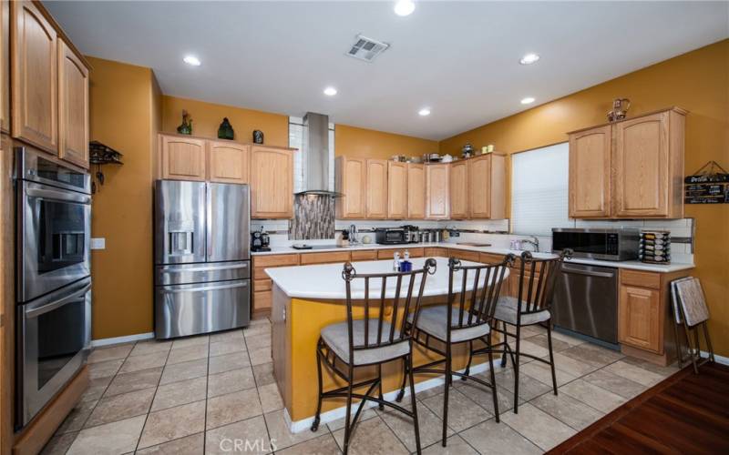 Upgraded Kitchen with Center Island.