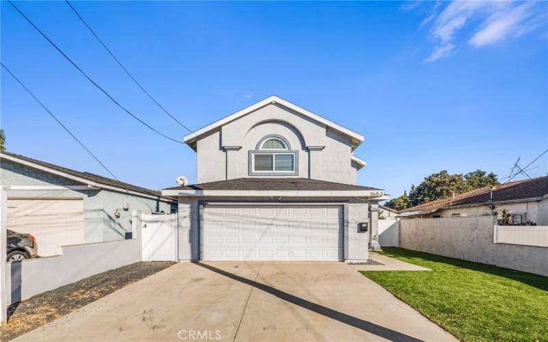 Welcome Home to Placentia-Green Turf in front of& back yard.