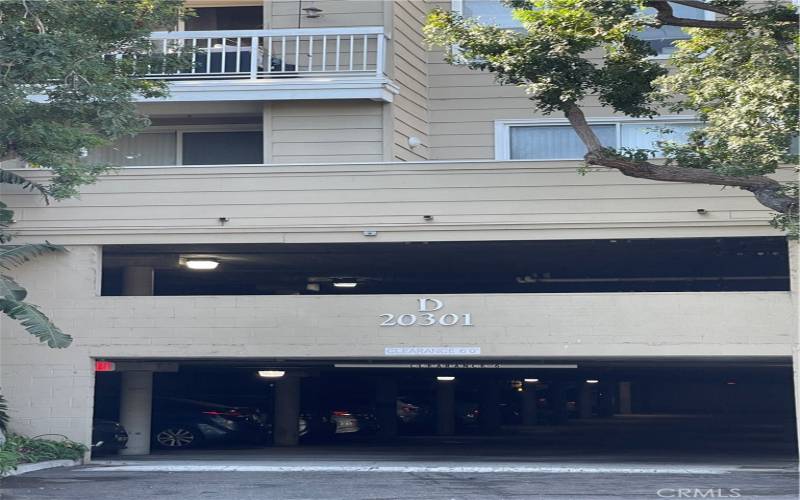 Entrance of underground parking