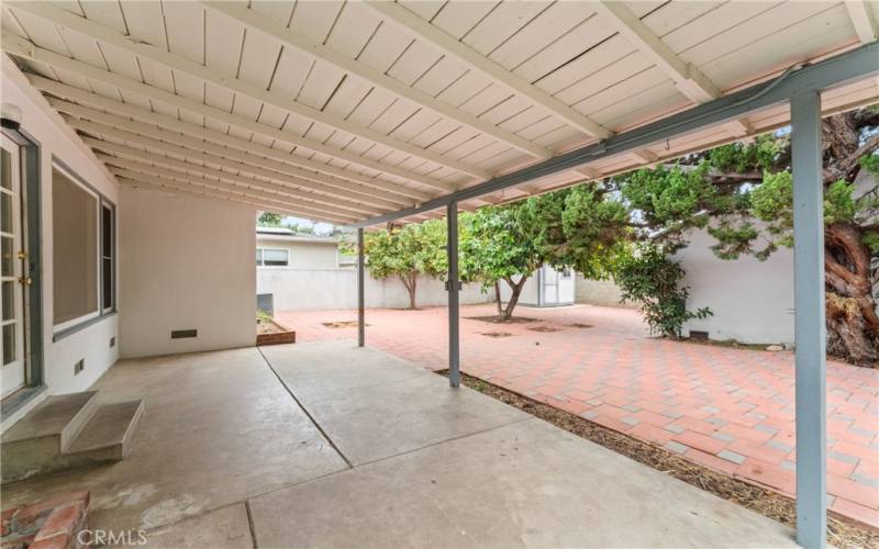 Covered patio