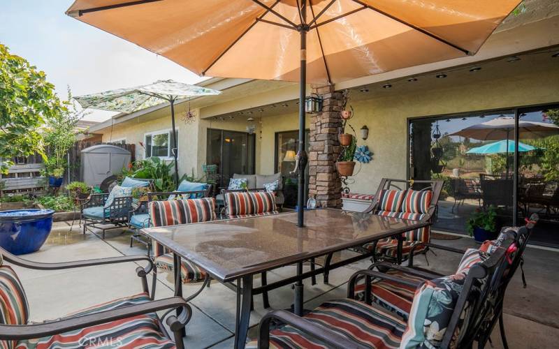 Patio view toward house