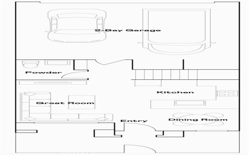 Residence 1 - Level 1 Floorplan