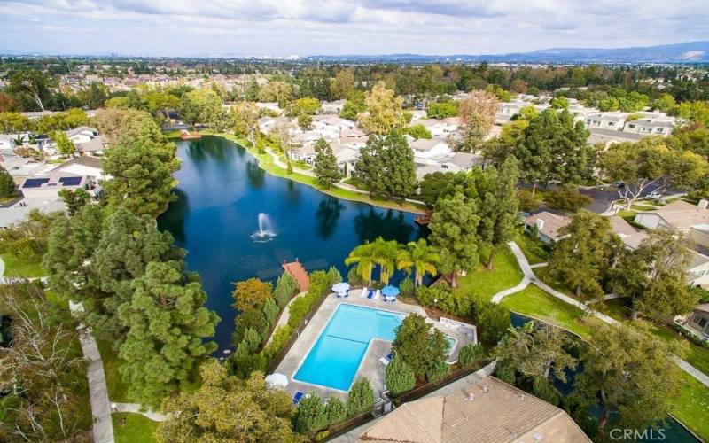 Mater pool overlooking grand lake