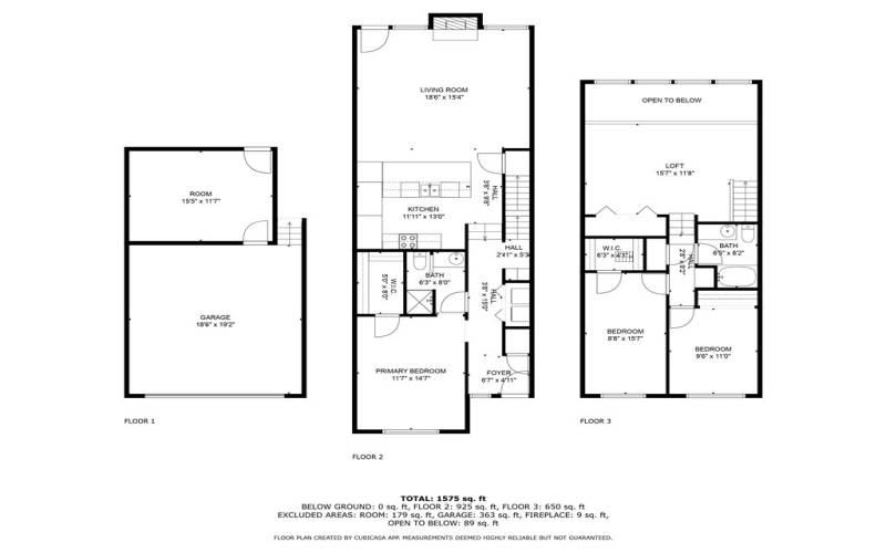 Floor Plan. Measurements and total square footage are approximate.