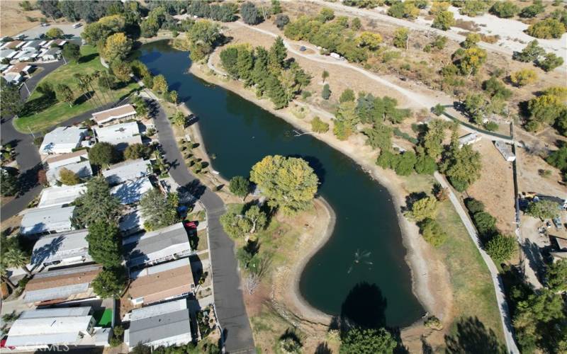 Fishing avaliable at the community lake