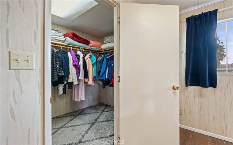 Primary walk-in closet