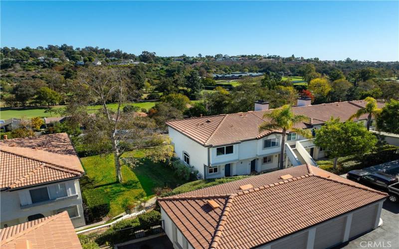 Home is the 1st unit on the right.  Enjoy an unobstructed and distant VIEWs of beautiful El Niguel Golf Course and more...