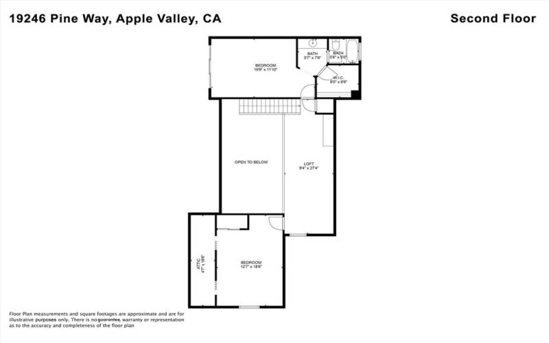 2nd level floor plan