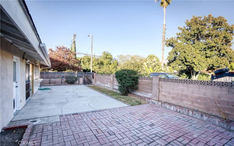 Backyard facing gate