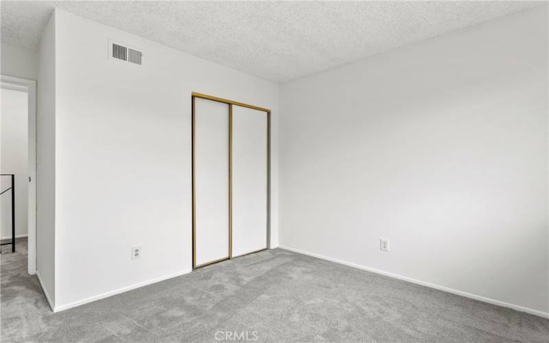 Another view of the second bedroom with nice size closet.