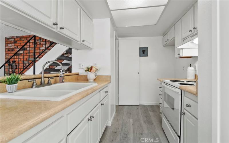 View of kitchen, 1 pantry, & 1 utility closet,