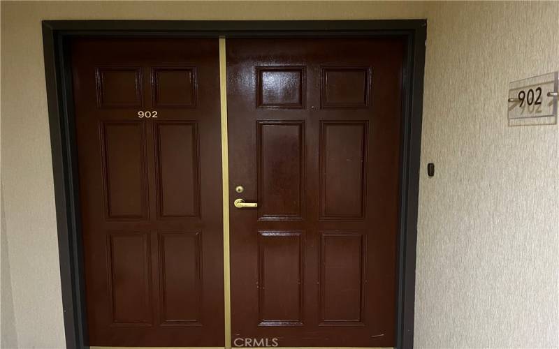 Unit front door
