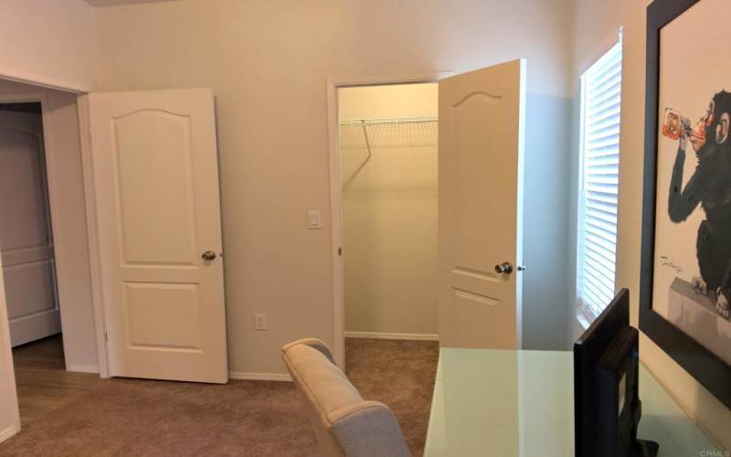 3rd bedroom includes large closet