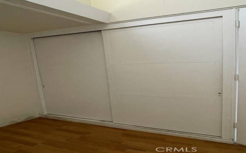 Large closet in bedroom