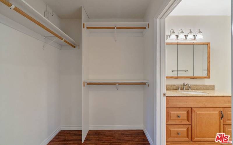 Walk-thru Closet