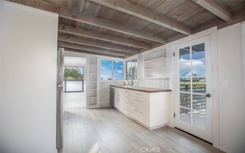 Butcher block counters