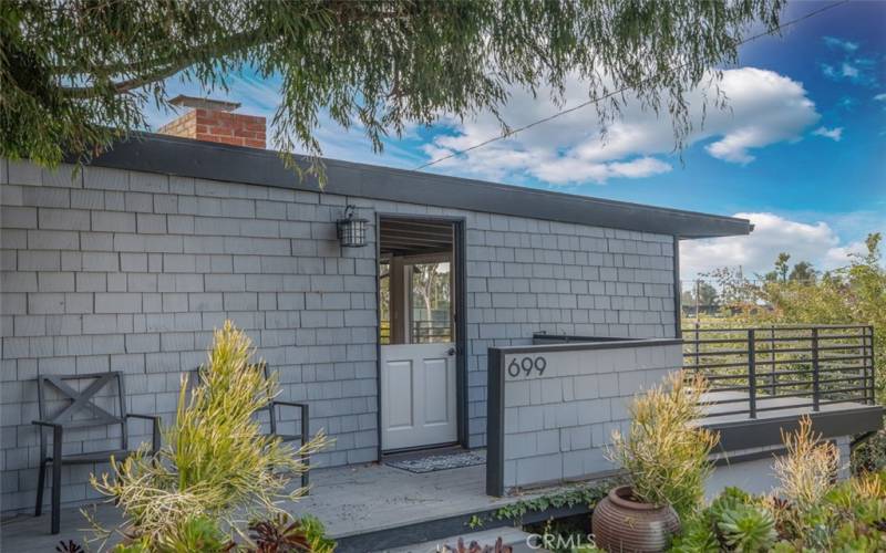 Front Porch Entry with Dutch Door