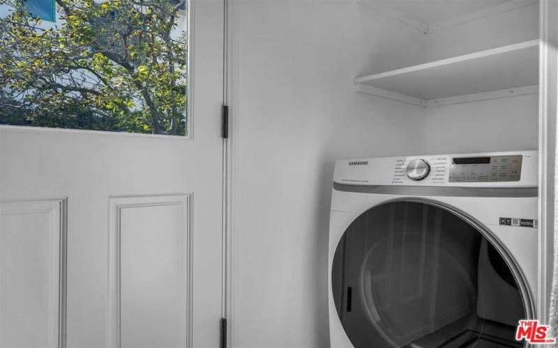 Laundry room with new W/D