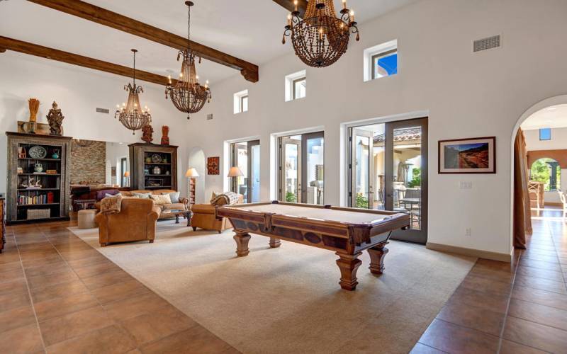 DINING ROOM USED AS A BILLIARDS ROOM OUT