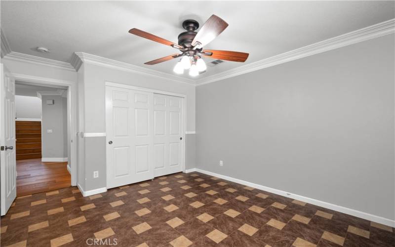 Downstairs bedroom-color of the walls have been virtually edited