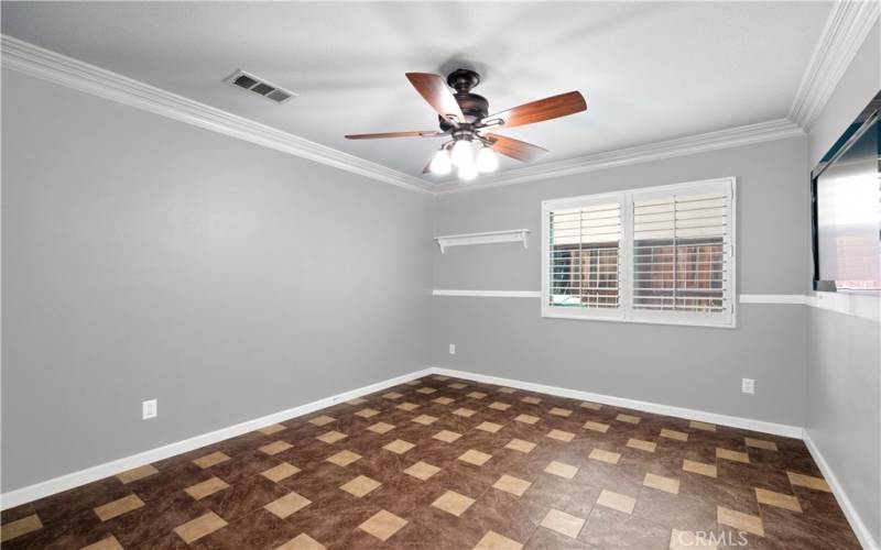 Downstairs bedroom-color of the walls have been virtually edited