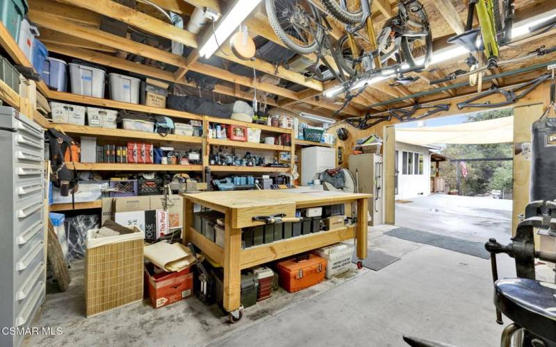 Garage with storage