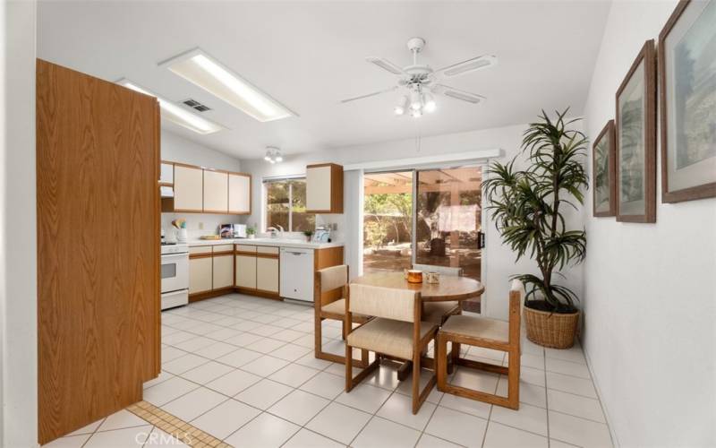 Dining room and Kitchen space.