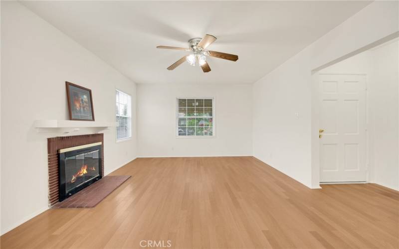 Living rm with fireplace