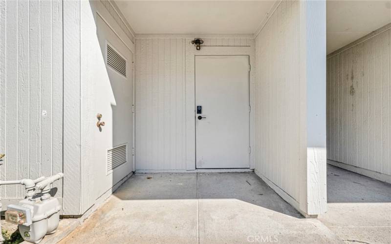 Walk in door to private 2 car garage