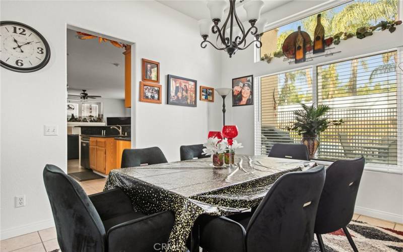 Dining room with entry to kitchen.