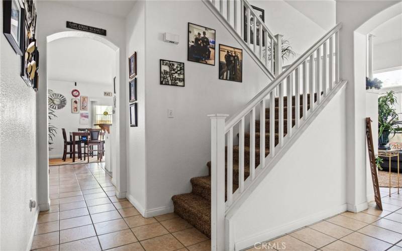 Staircase to second floor.