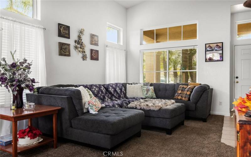 Living room as you enter the home.