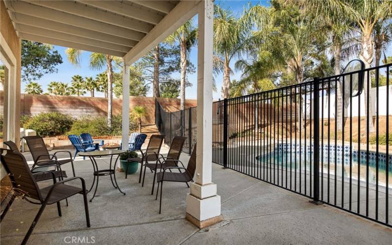 Patio area off of family room.