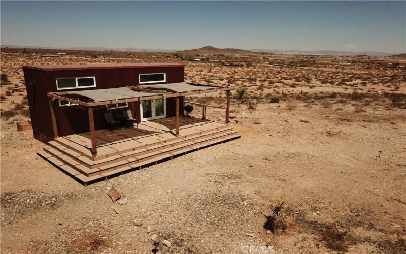 Joshua Tree home on the top of the hill.