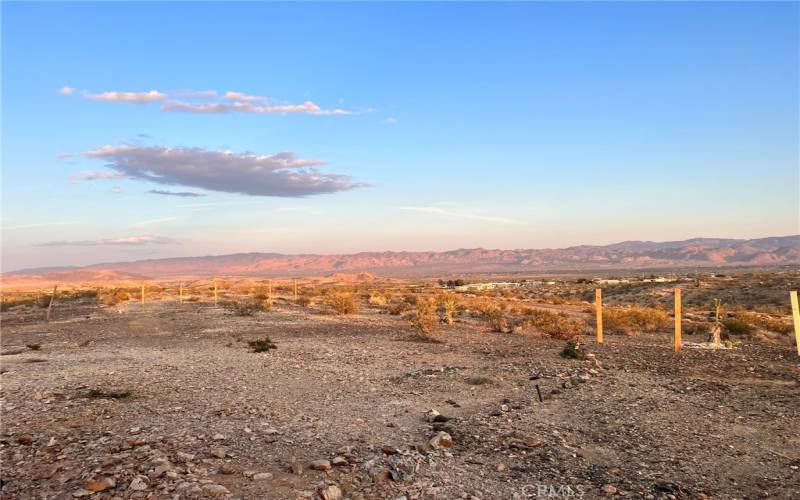 The towards the Joshua Tree National Park.