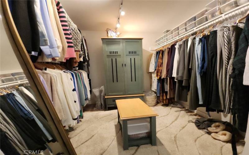 Huge Walk-In Closet with Dressing Area.