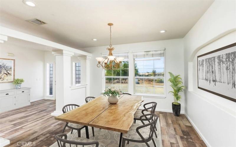 Virtually Staged Dining Room