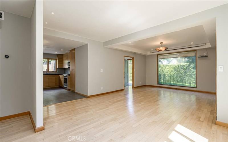 Main house dining opening to living room