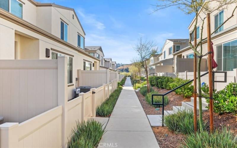 Take a walk through this pathway into your new home.