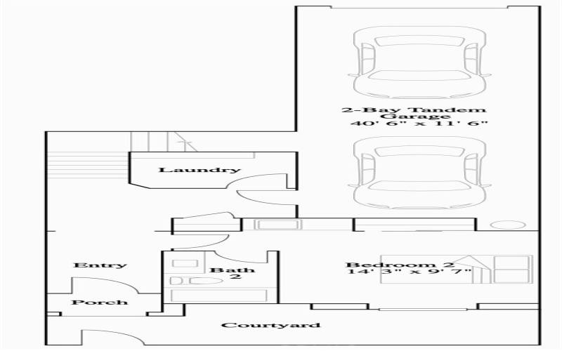 Residence 2 - Level 1 Floorplan