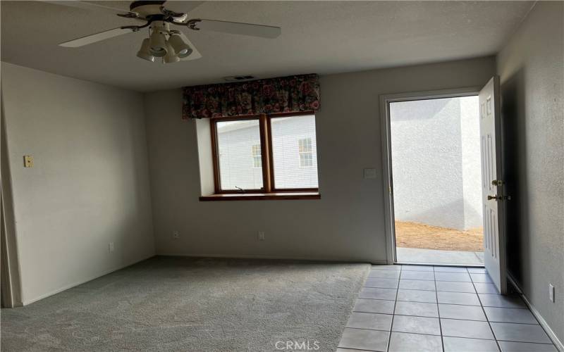 Foyer and living room