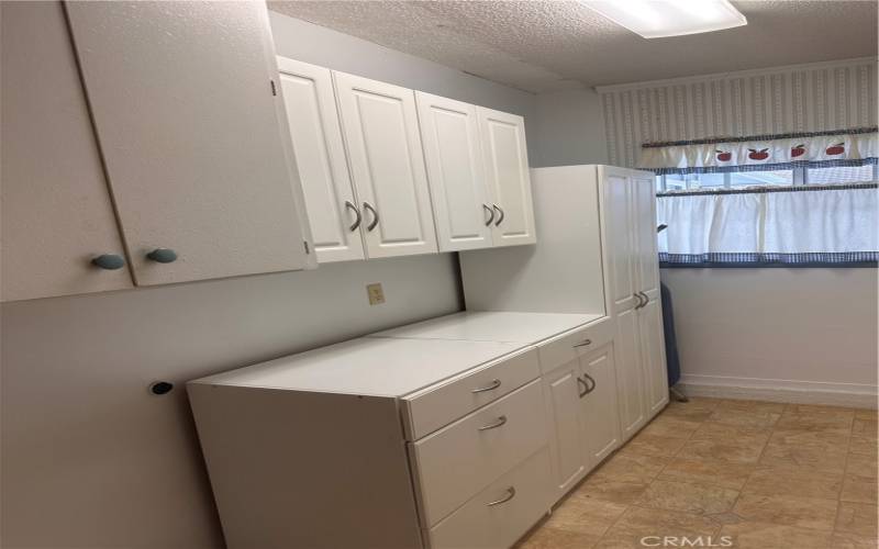 Laundry Room with Storage Cabinets