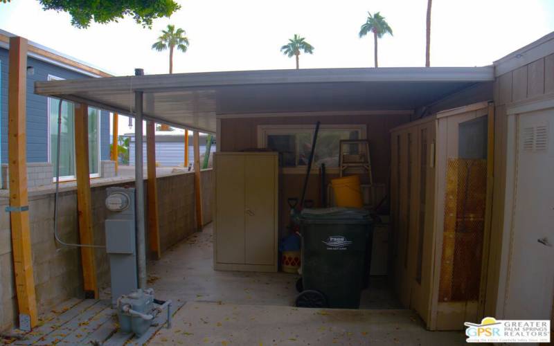 covered storage area