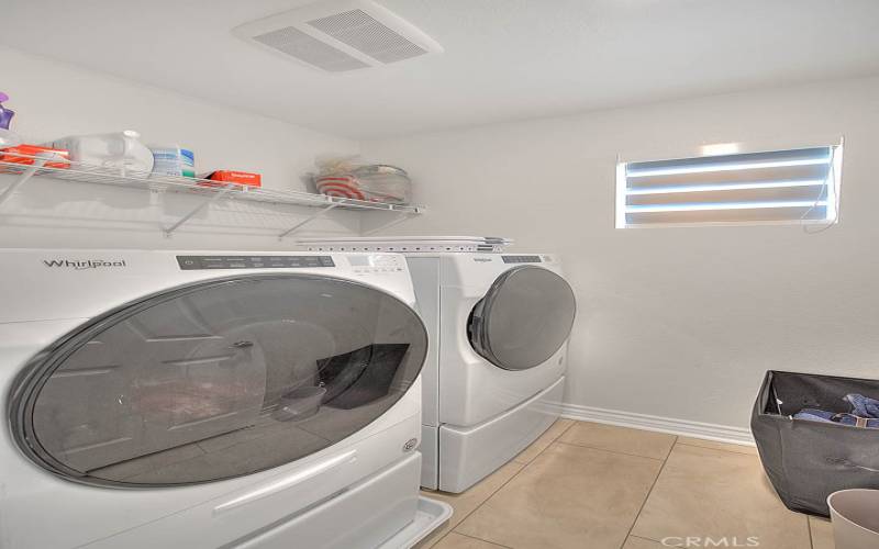 Laundry Room Conveniently Located Upstairs