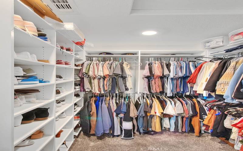 Walk-In Closet in Primary Bedroom